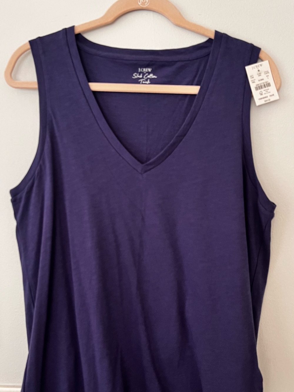 J. Crew Factory Sleeveless V-Neck Tank — Deep Purple